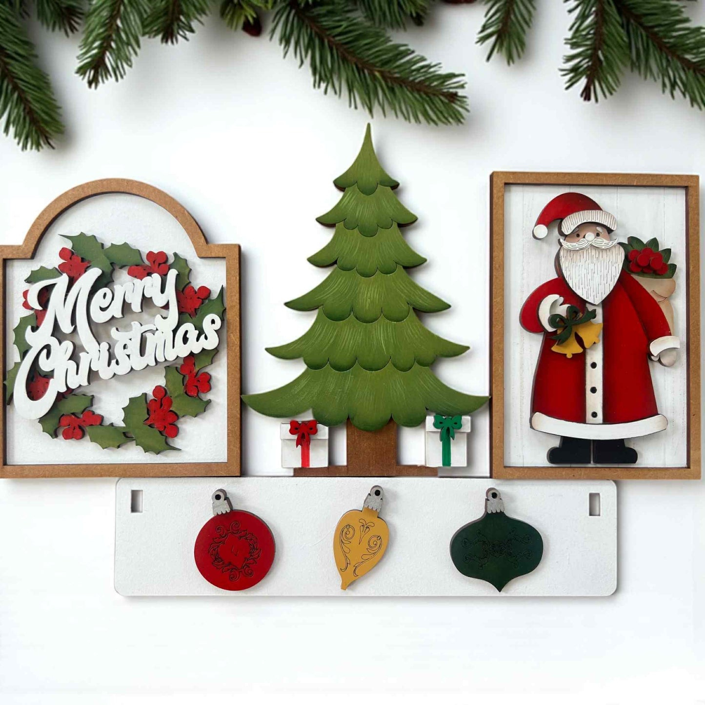 Christmas (Lights Plaque) Crate