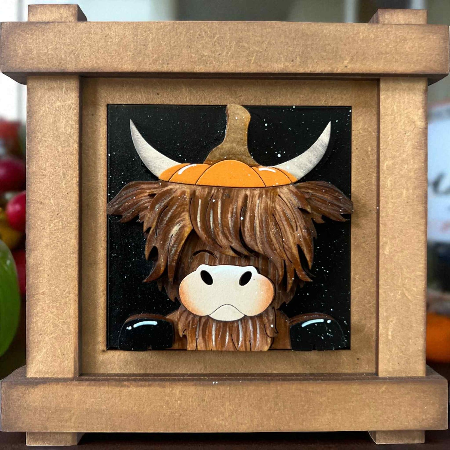 Highland Cow Halloween Mini Tiles