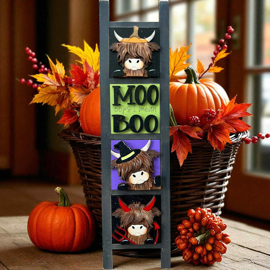 Highland Cow Halloween Mini Tiles