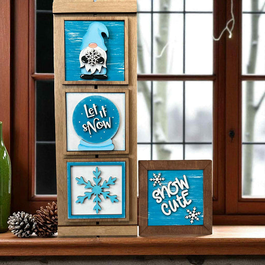 Winter Snow and Gnomes Tiles