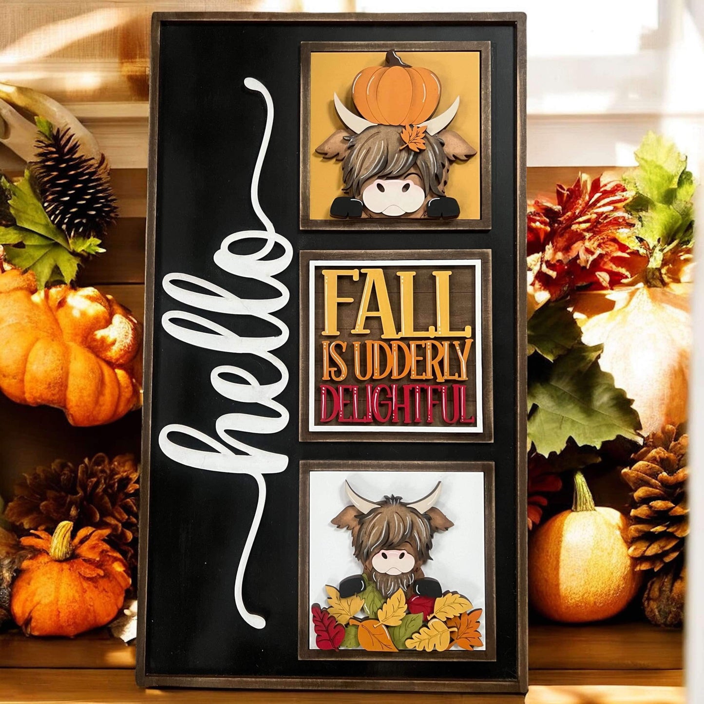 Fall Highland Cow Tiles