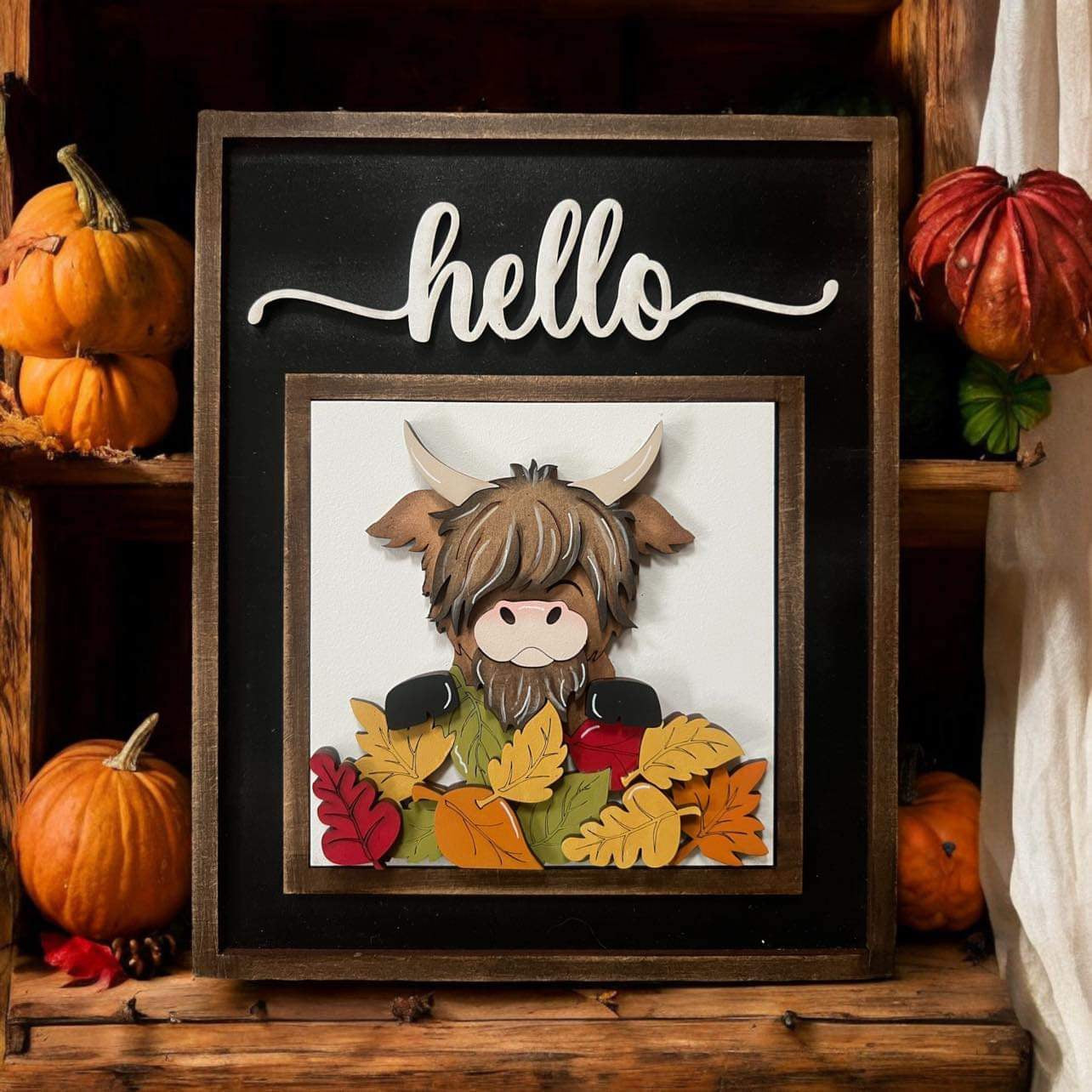 Fall Highland Cow Tiles