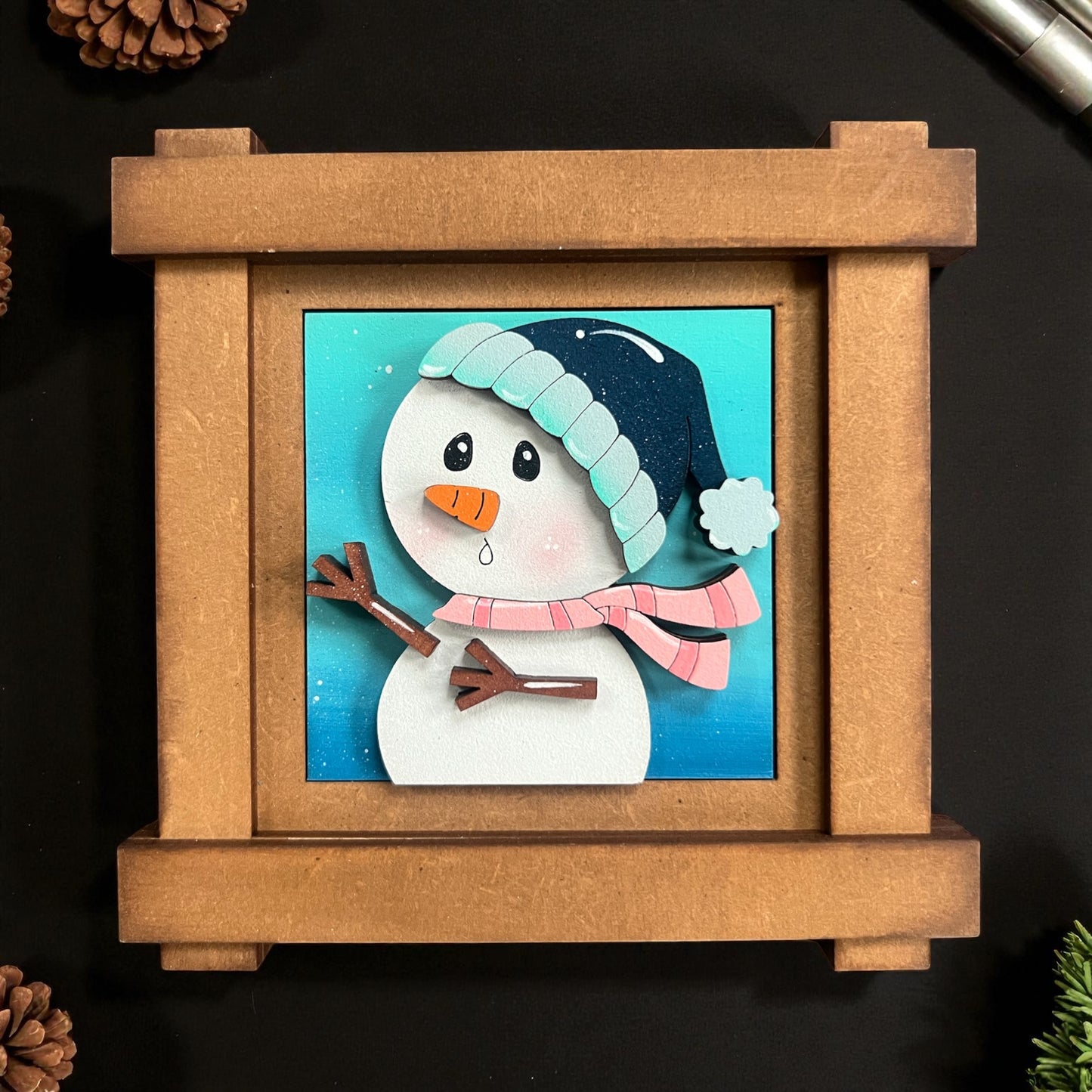Winter Smowman Mini Tiles