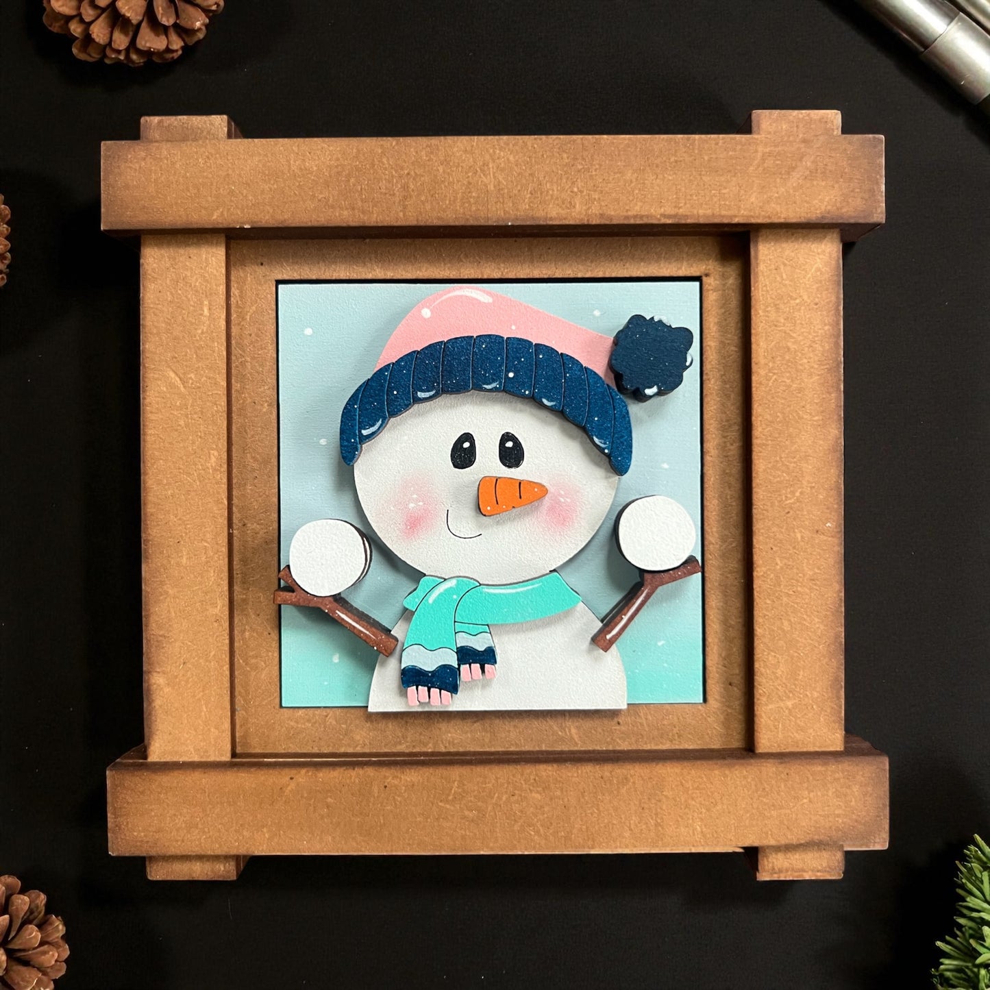 Winter Smowman Mini Tiles