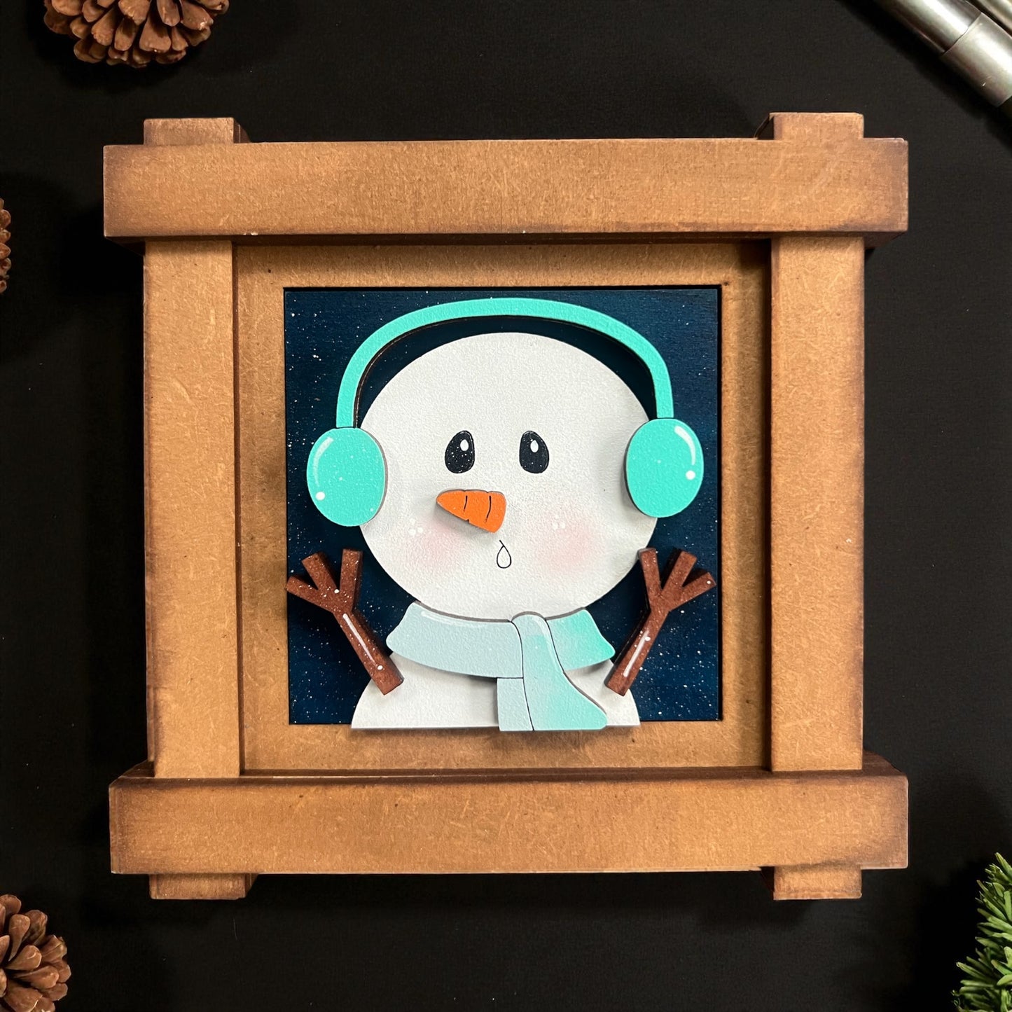 Winter Smowman Mini Tiles