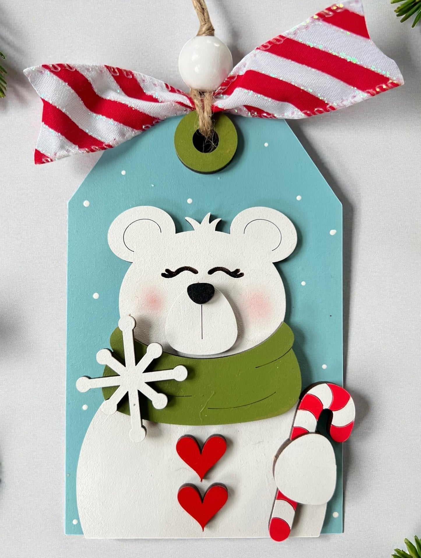 Christmas Polar Bear, DIY Ornament Kit
