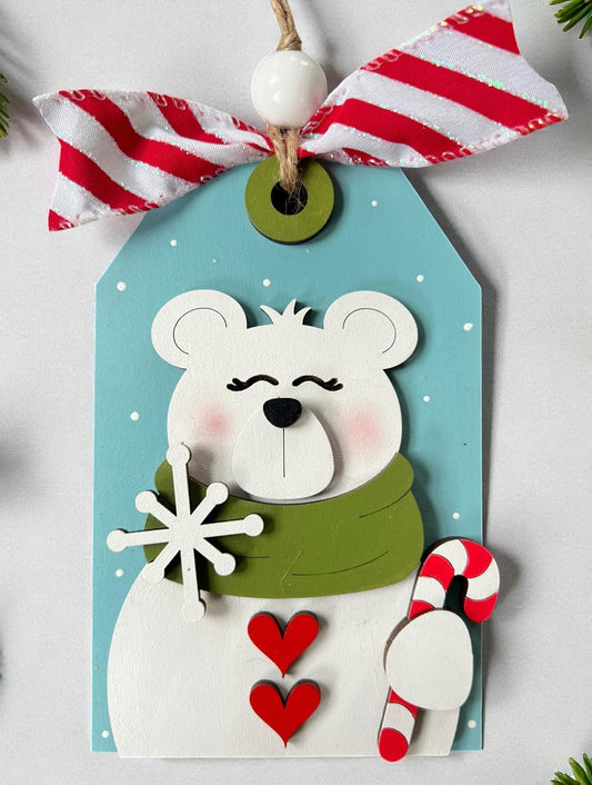 Christmas Polar Bear, DIY Ornament Kit