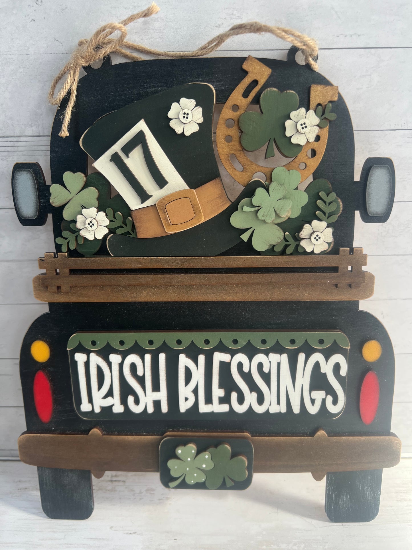 St. Patrick's Day Irish Blessing Hanging Truck | Cutting Board