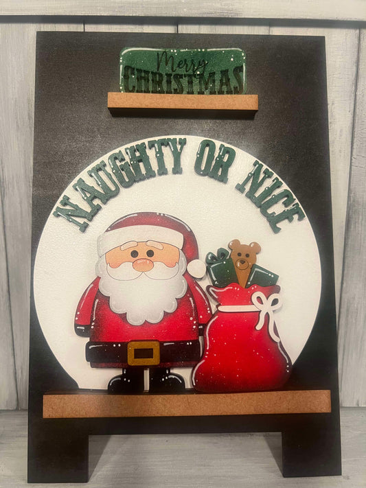 Christmas Santa Easel Insert
