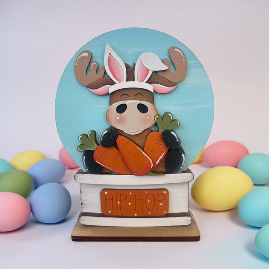 Easter Moose Carrot Easel Insert