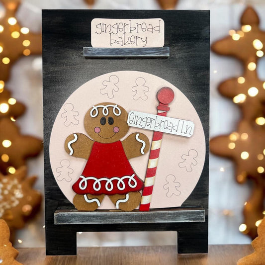 Christmas Gingerbread Easel Insert