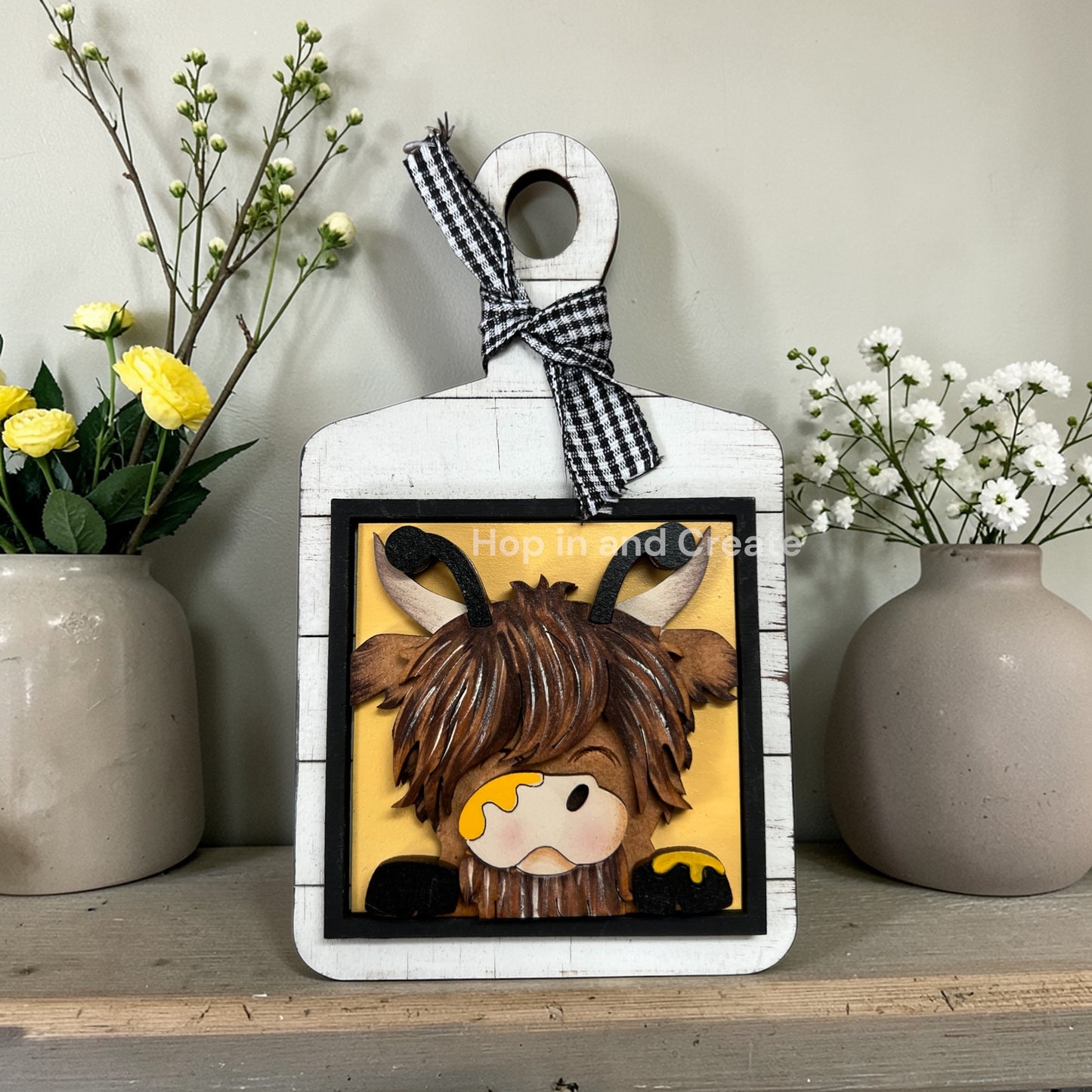 Highland Cow Mini Bee Tiles