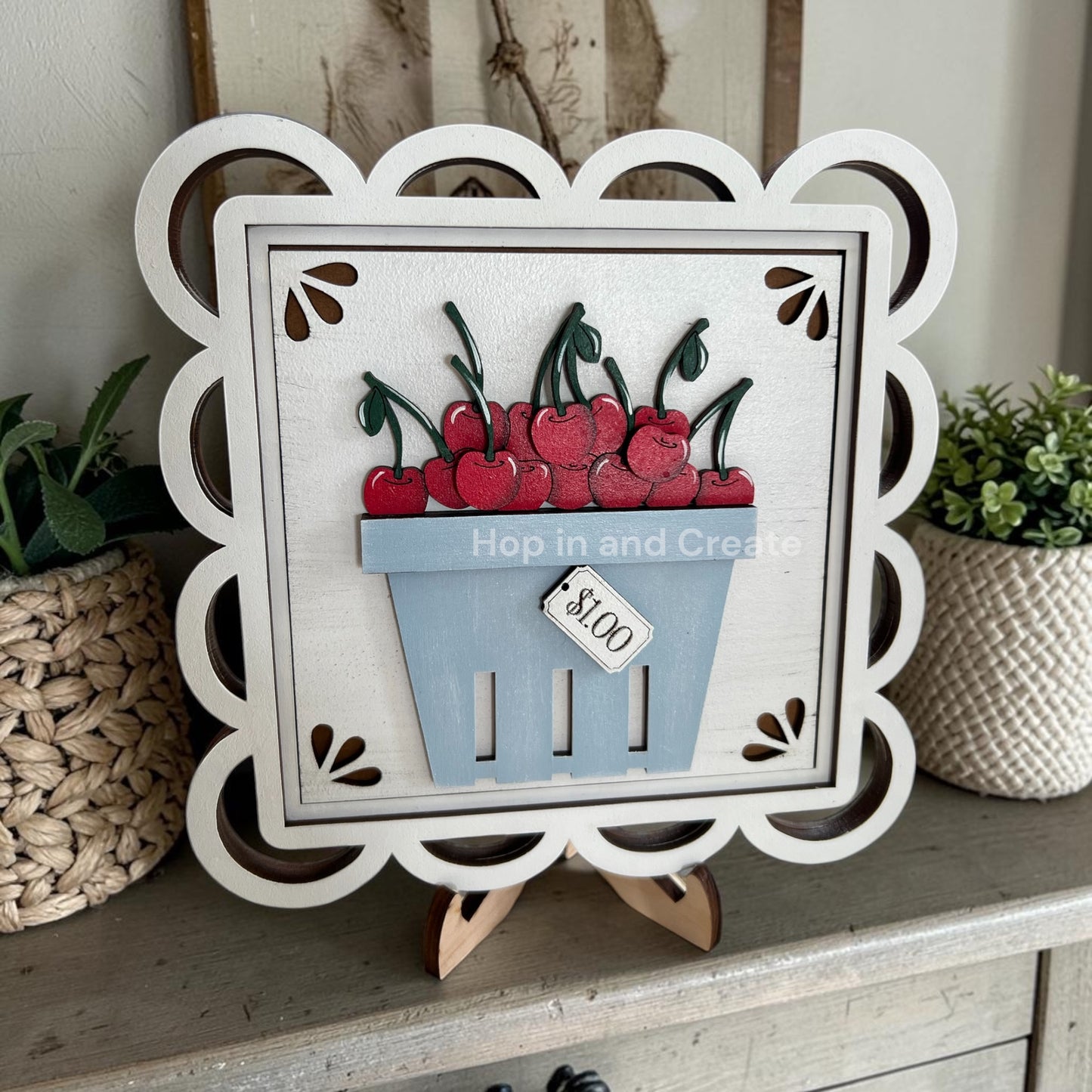 Cherry Full Size Interchangeable Tiles (4.25”) | Summer Decor