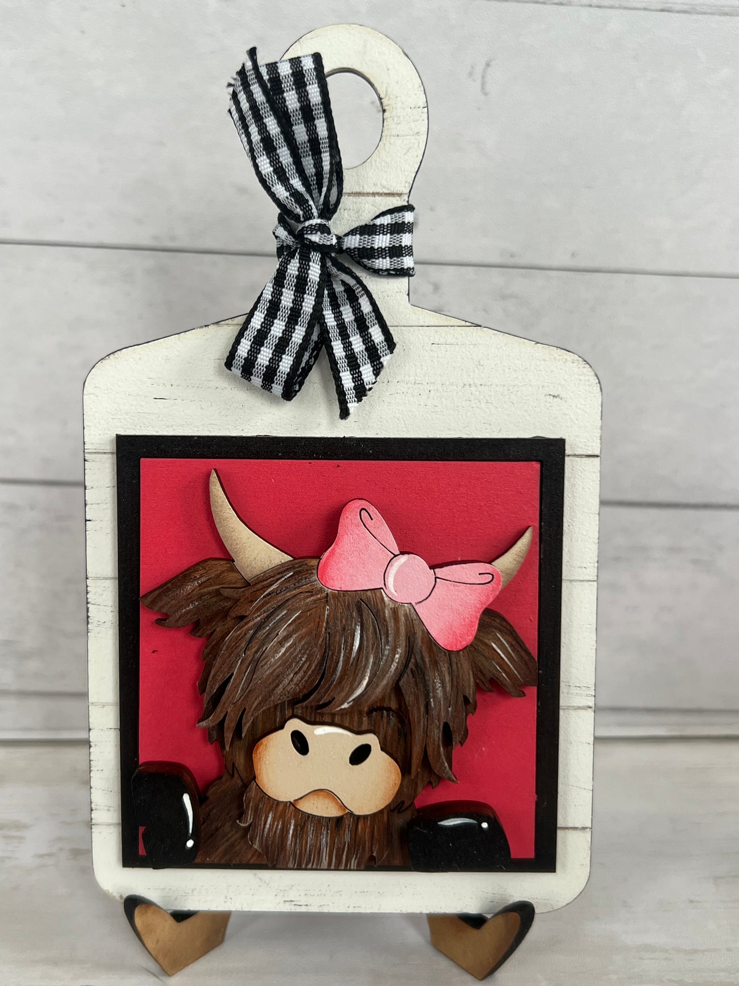 Valentine Highland Cow Mini Tiles