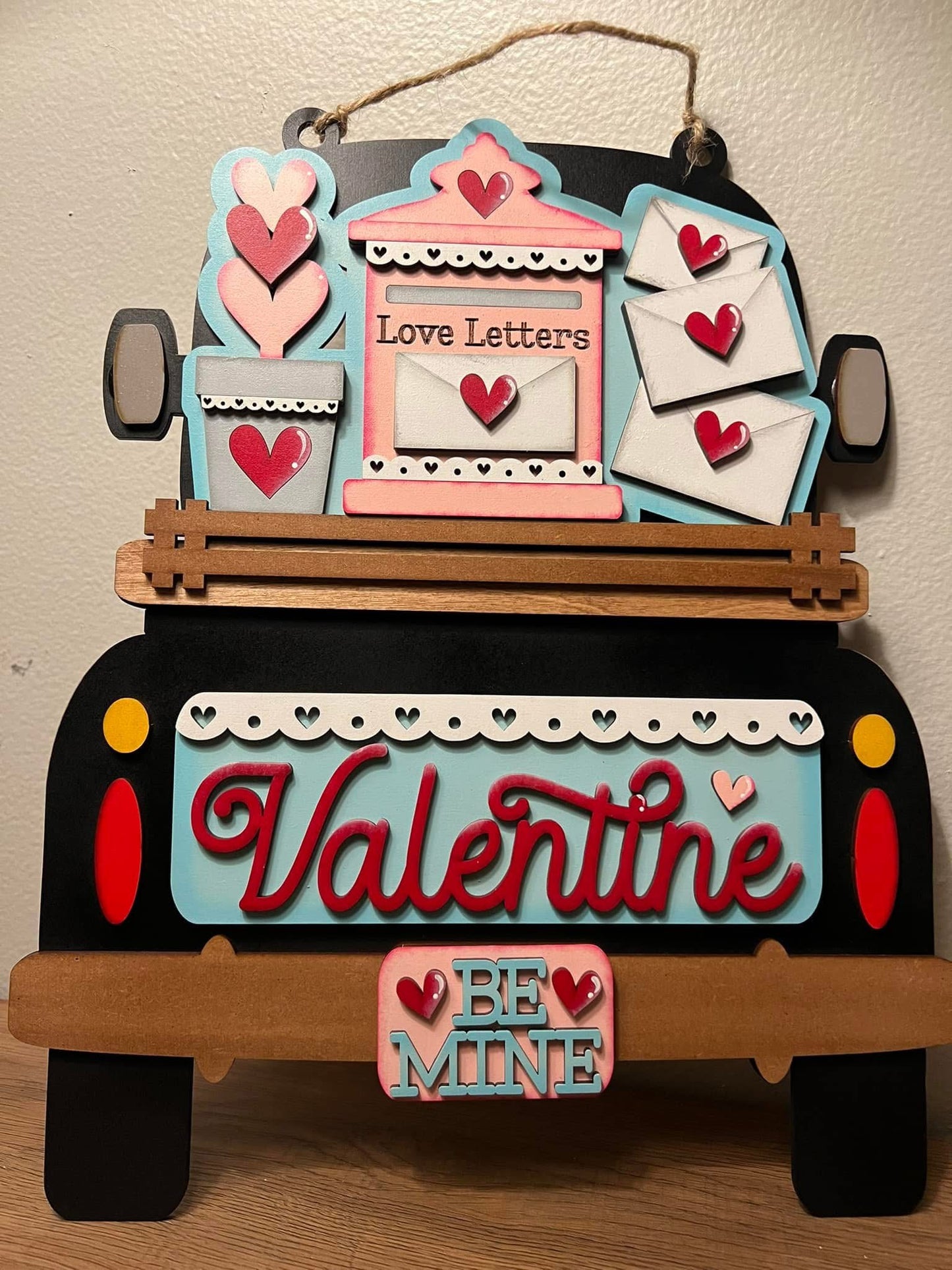 Valentine 2 (Be Mine, Letters) Hanging Truck | Cutting Board