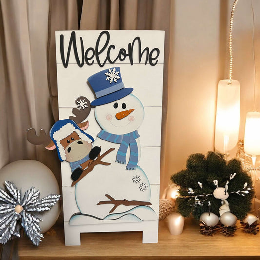 Winter (snowman) Welcome Sandwich Board