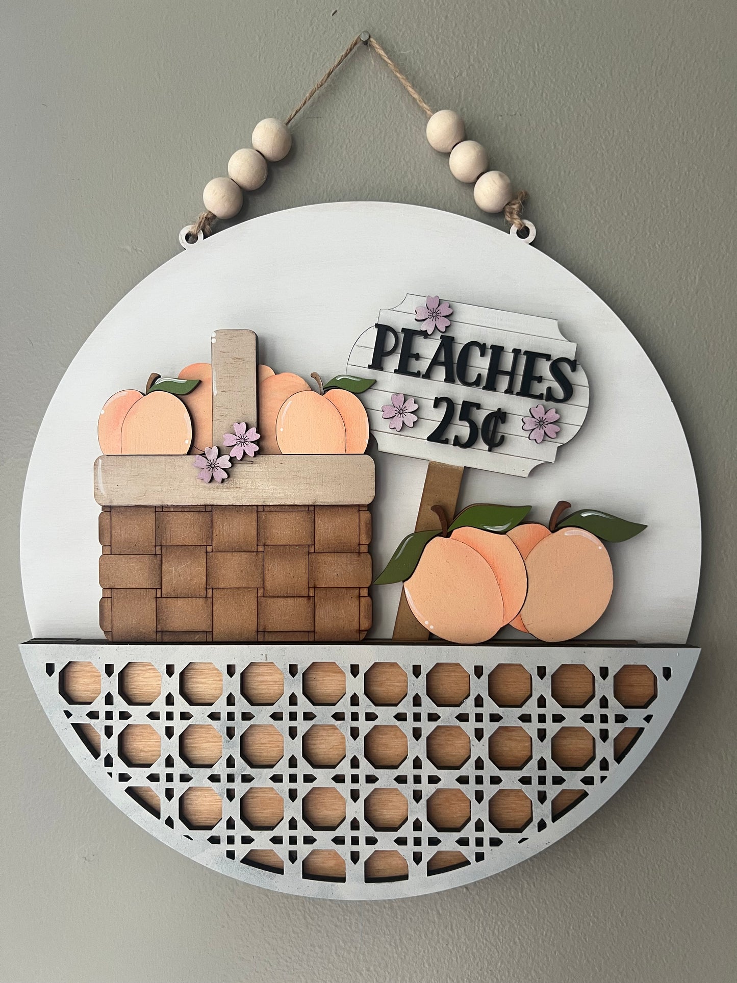 Peaches Welcome Sign