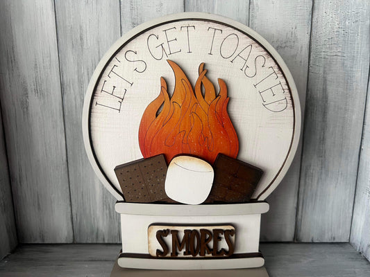 Campfire Smores Easel Insert