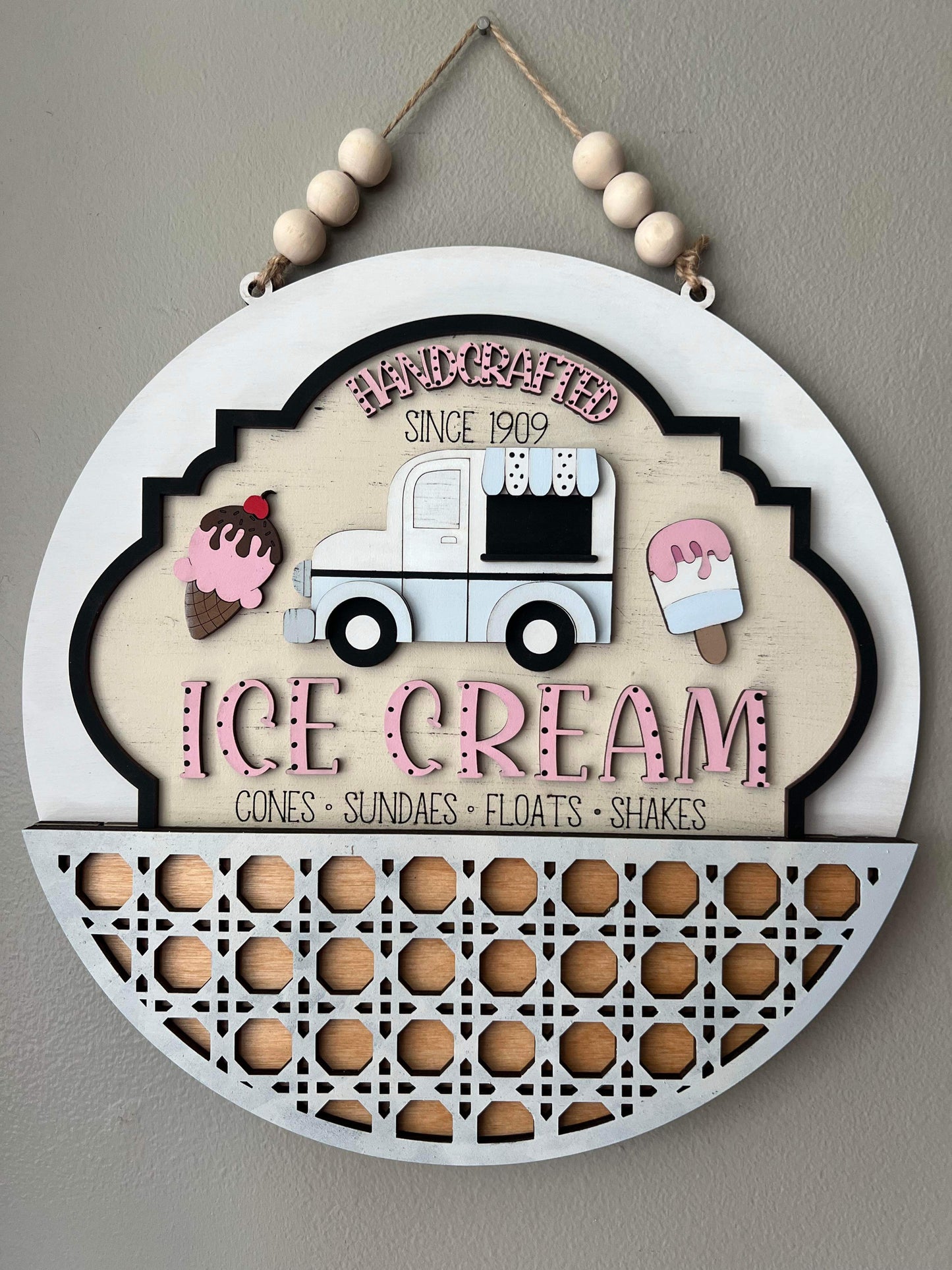Summer Ice Cream Welcome Sign