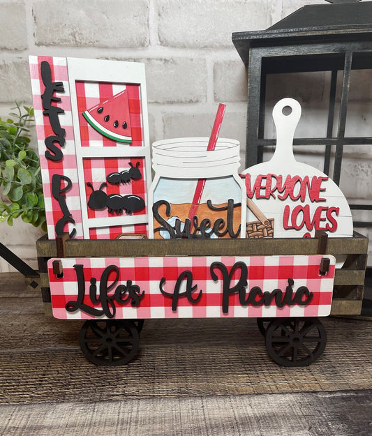 Spring Summer Picnic Crate