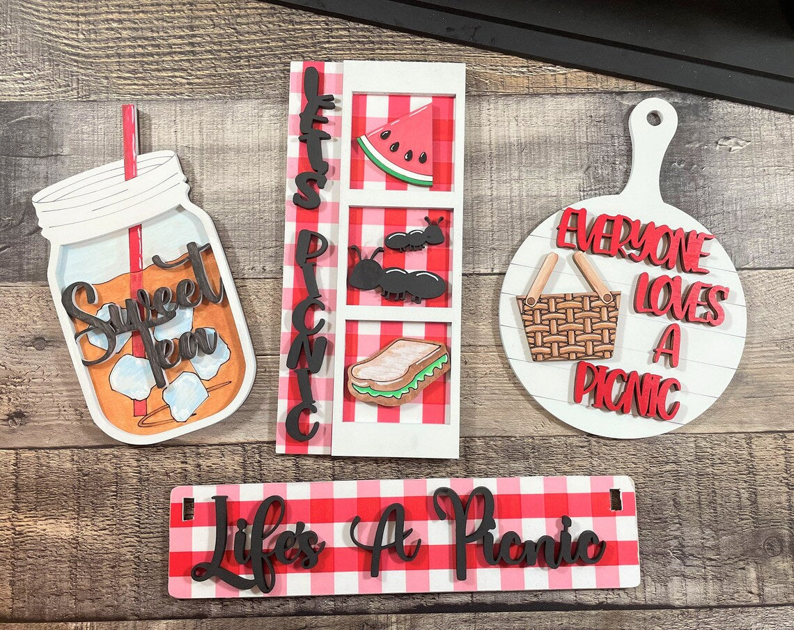 Spring Summer Picnic Crate
