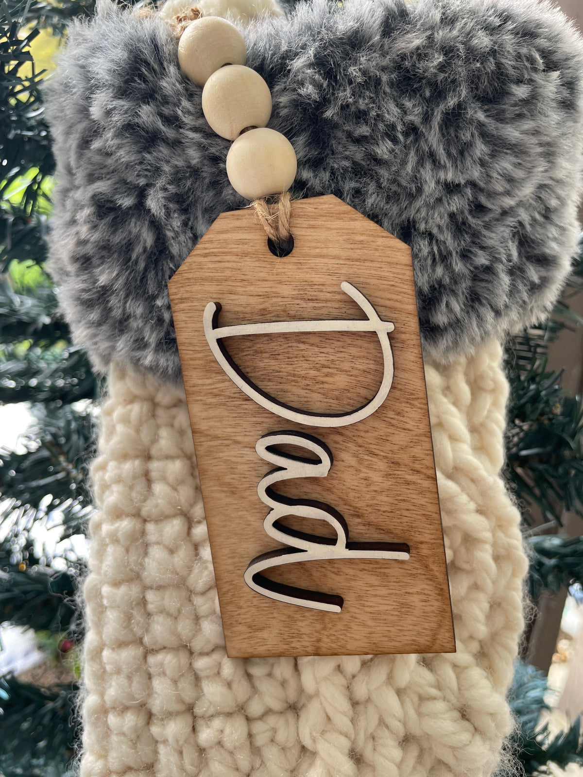 Wooden Name Tags