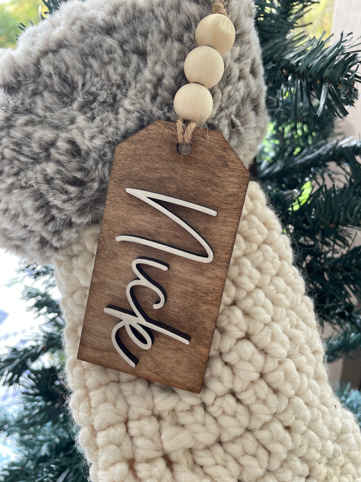 Wooden Name Tags