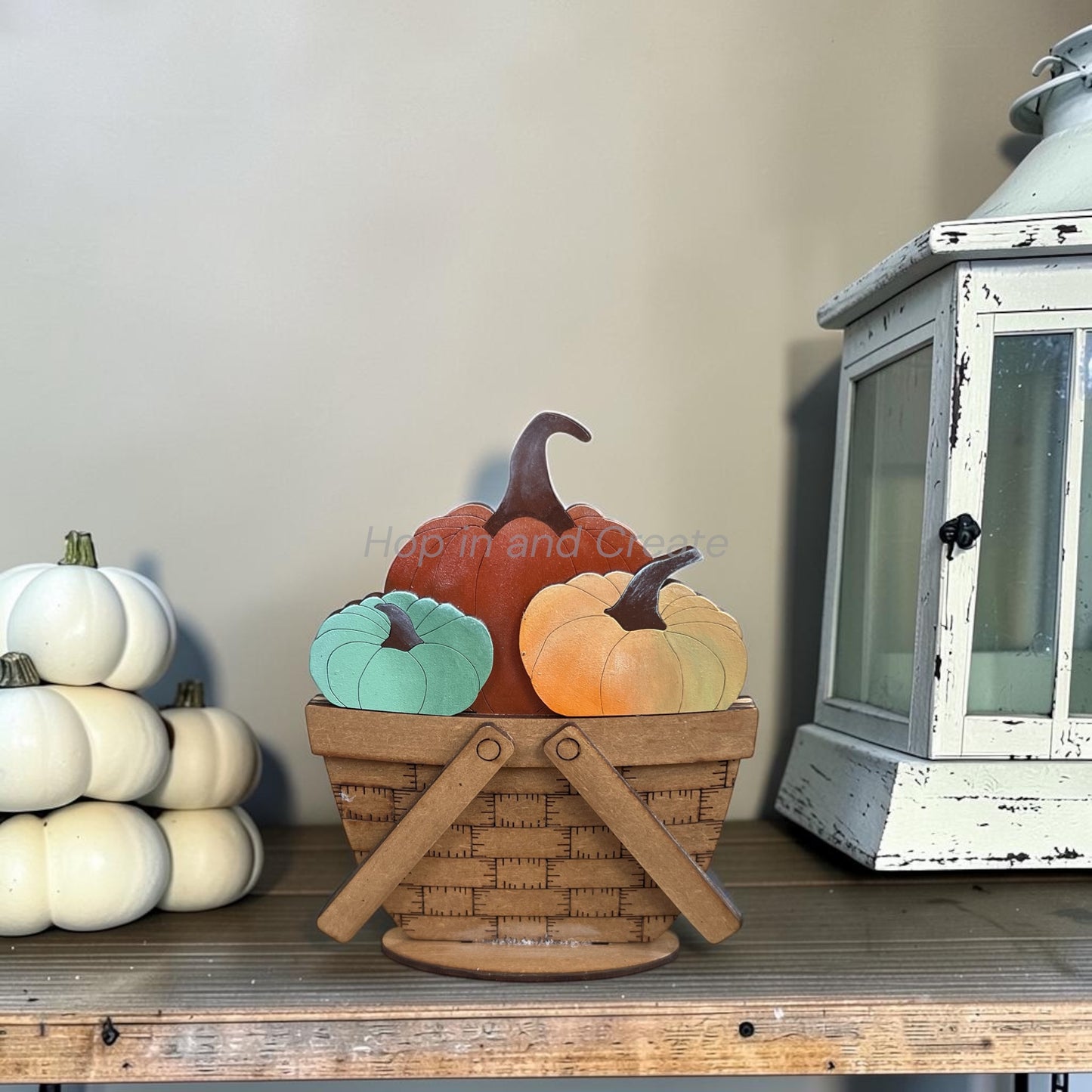 Heirloom Fall Pumpkin Mini Basket Insert