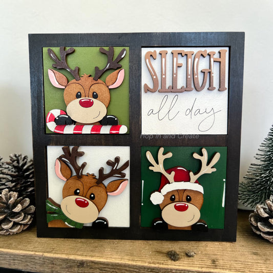 Christmas Reindeer Mini Tiles