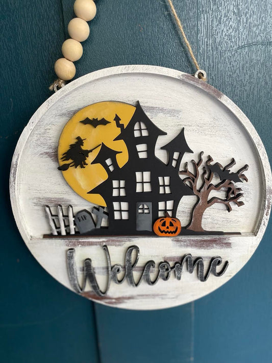 Halloween 1 (Haunted House) Welcome Sign