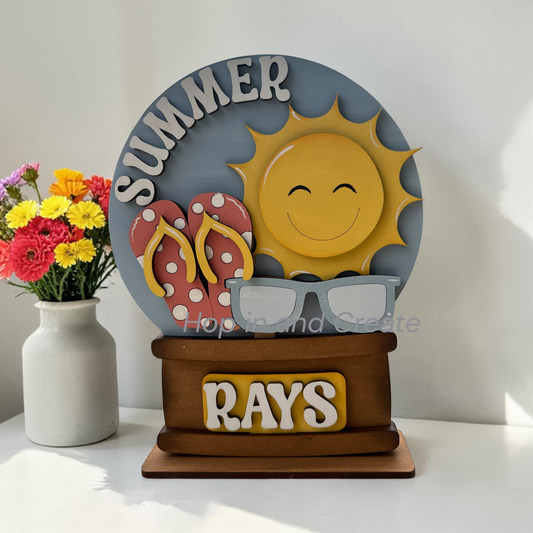 Summer Sunshine Easel Insert | Interchangeable Decor