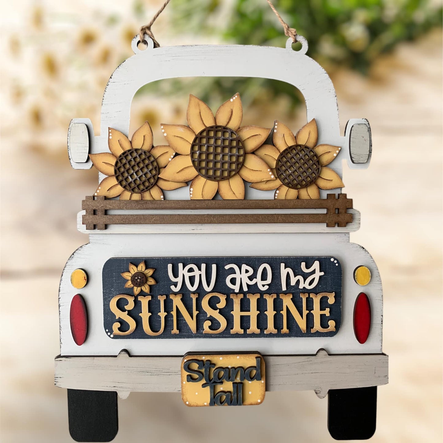 Sunflowers Hanging Truck | Cutting Board