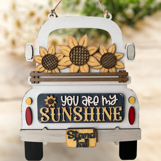 Sunflowers Hanging Truck | Cutting Board