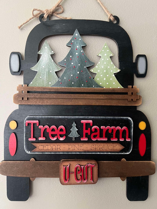 Christmas Tree Farm Hanging Truck | Cutting Board