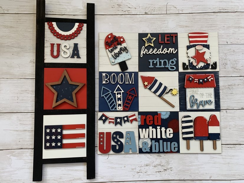 USA Fourth of July Tiles