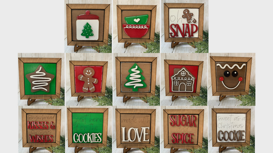 Christmas Cookie Baking Full Size Interchangeable Tiles