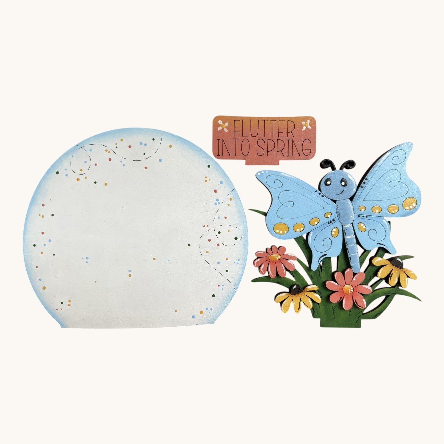 Butterfly Easel Insert – Flutter Into Spring | Interchangeable Decor