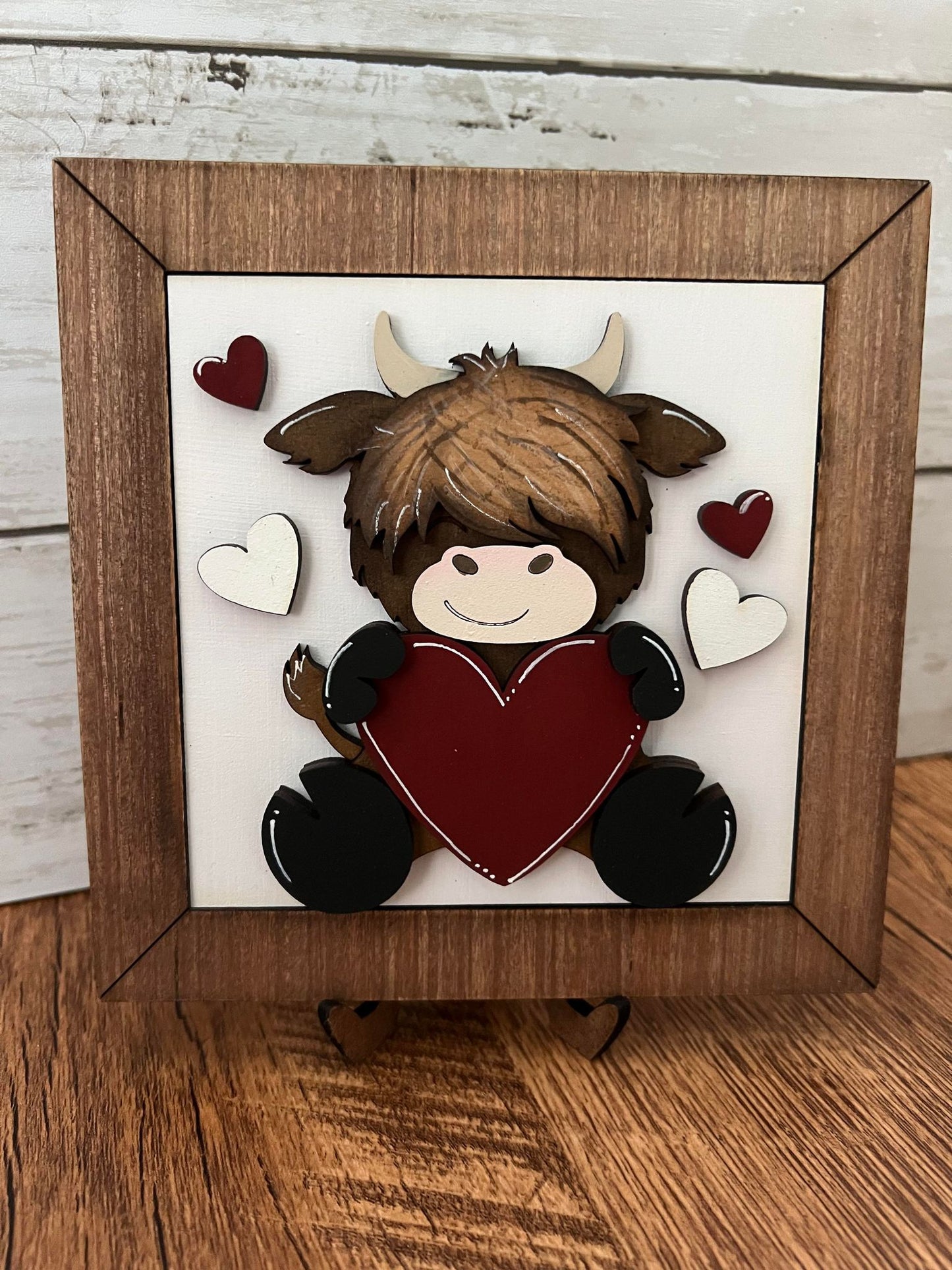 Valentine's Day Highland Cow Tiles