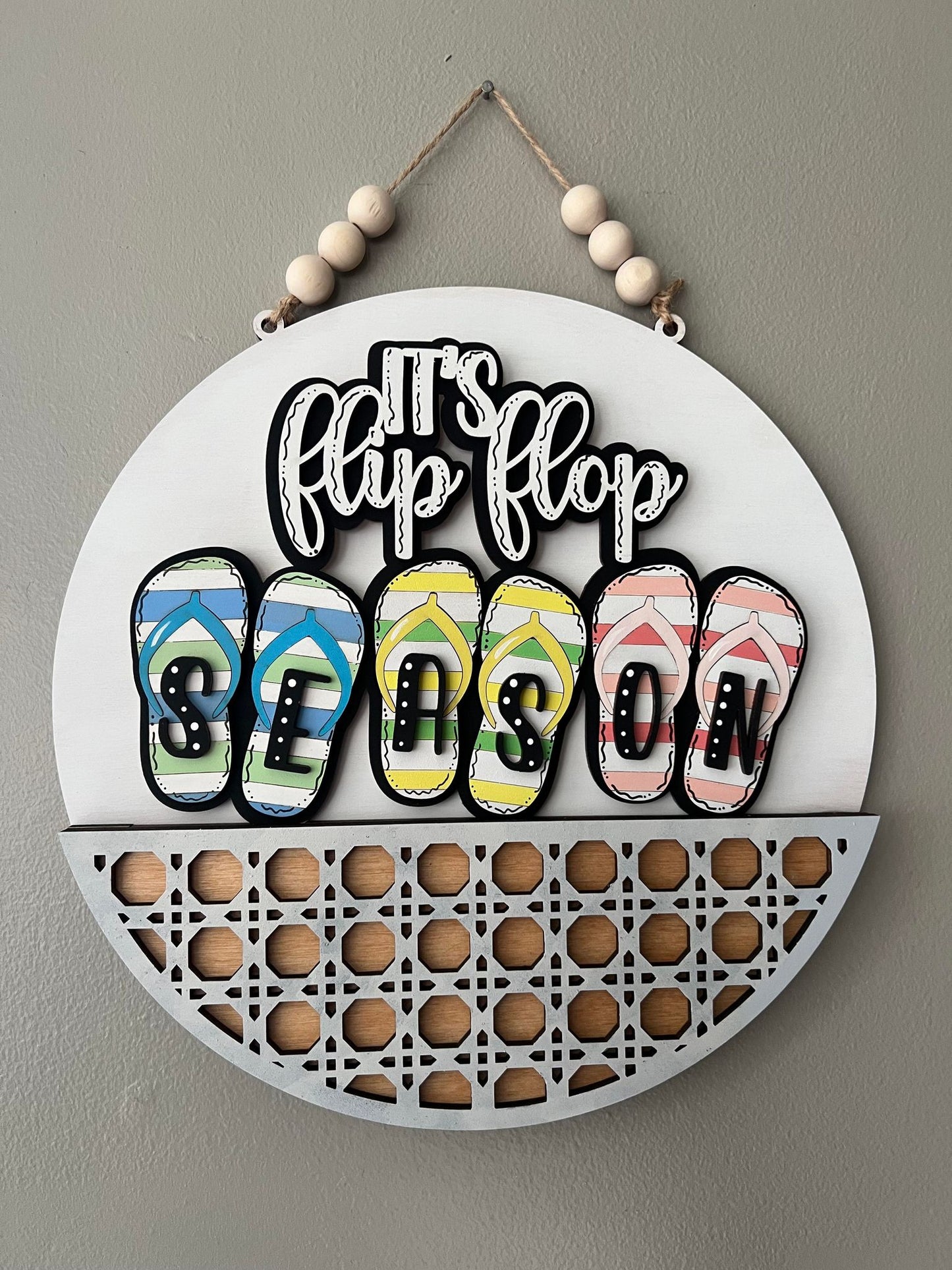 Summer Flip Flops Welcome Sign