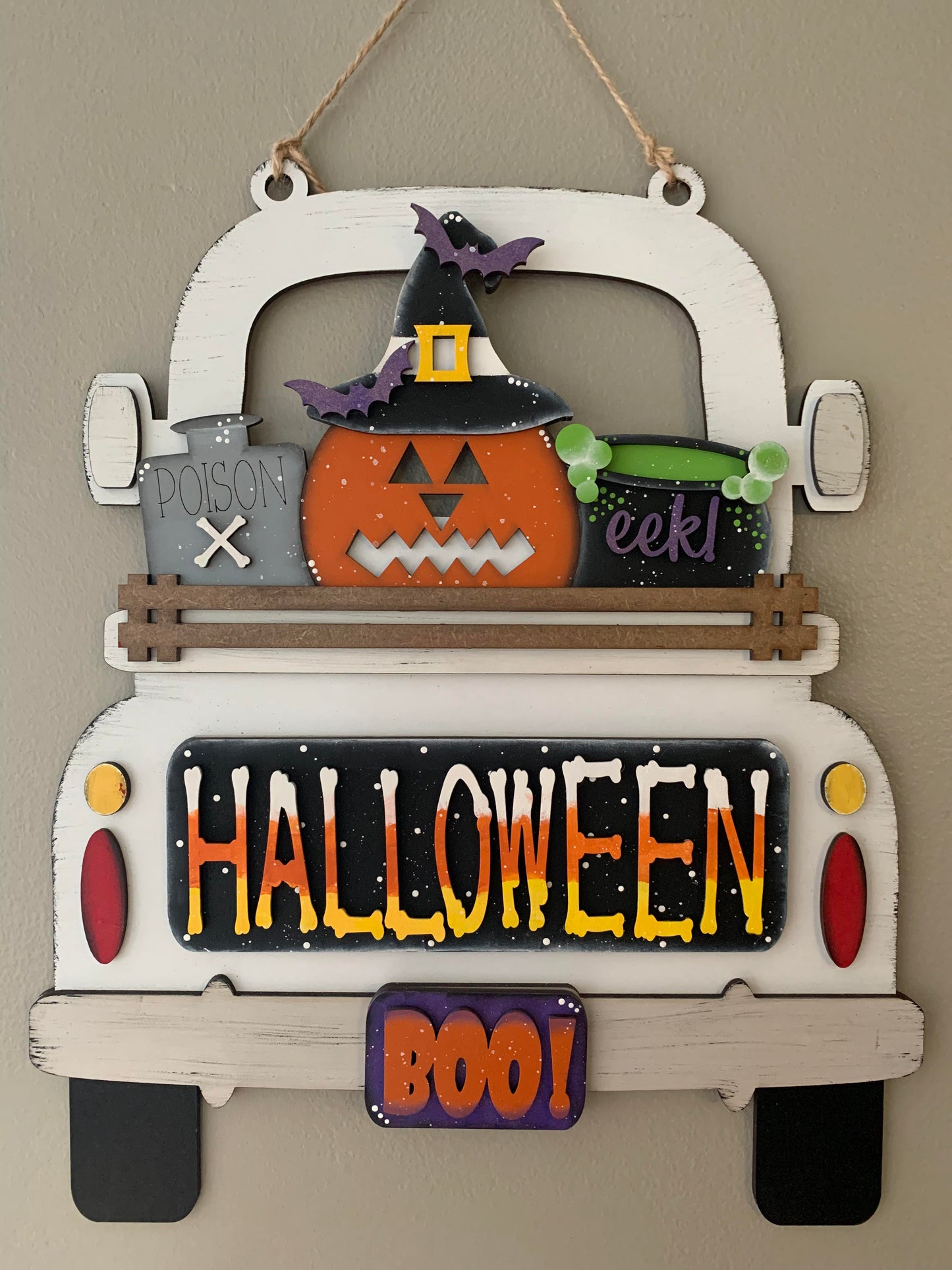 Halloween 1 (Halloween) Hanging Truck | Cutting Board