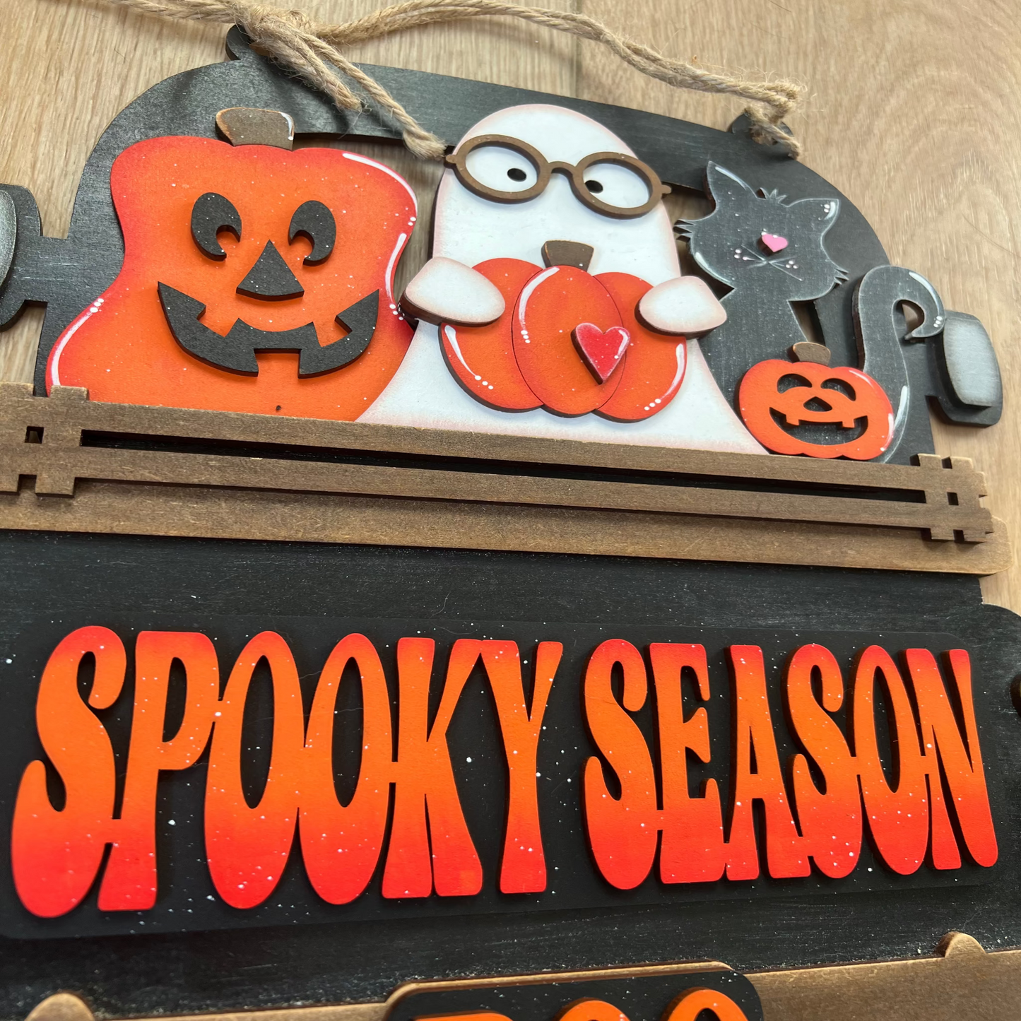 Halloween 4 (Spooky Season) Hanging Truck | Cutting Board
