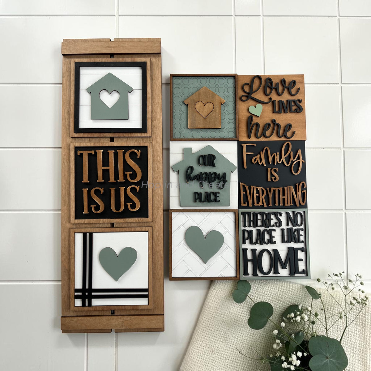 Home & Family Full Size Interchangeable Tiles
