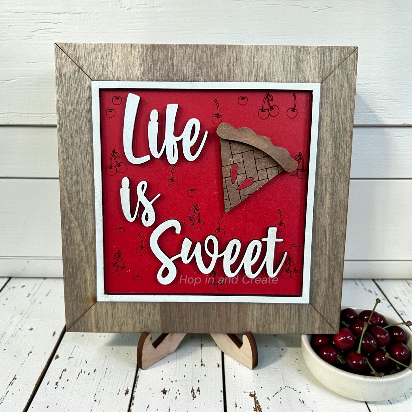 Farmhouse Full Size Cherry Interchangeable Tiles