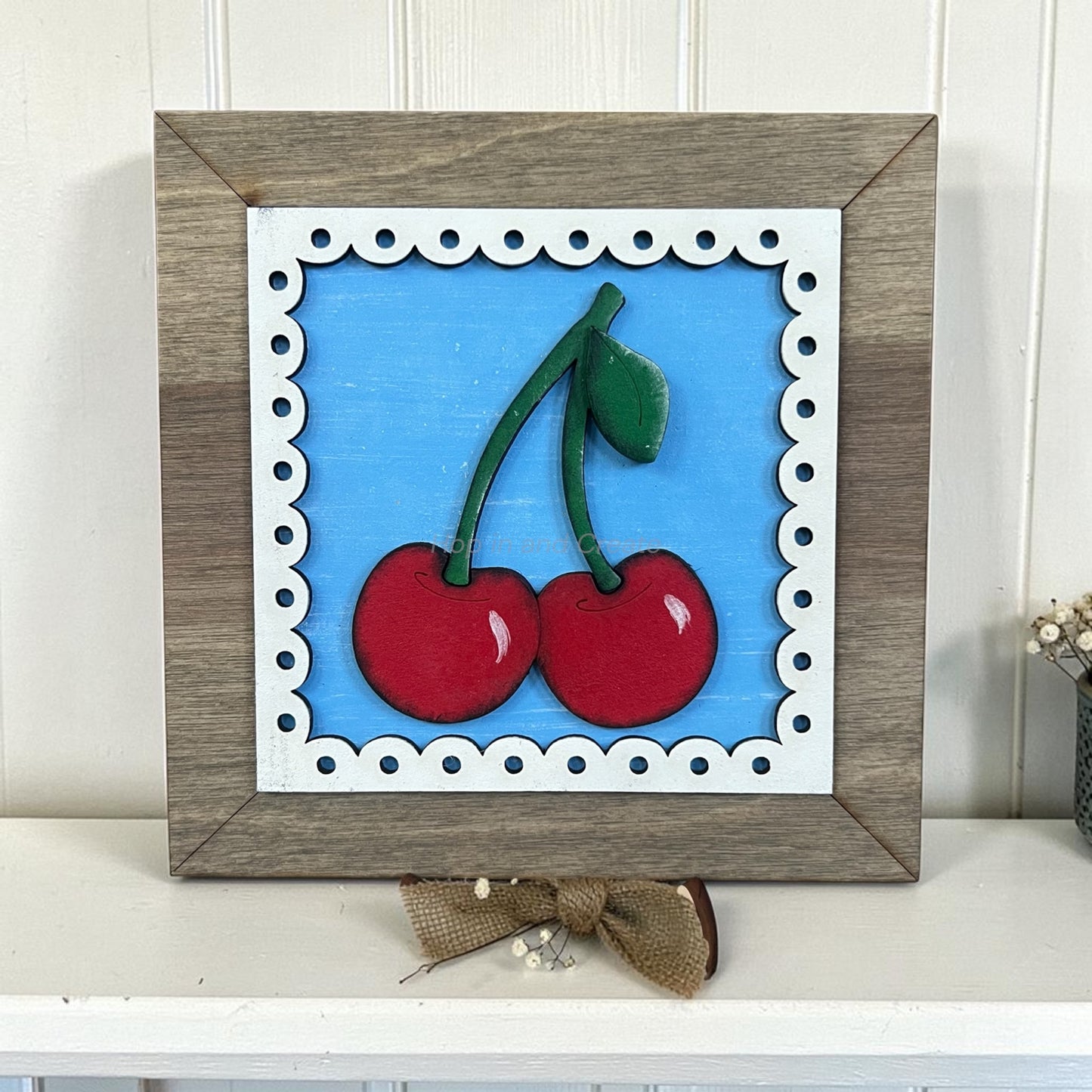 Farmhouse Full Size Cherry Interchangeable Tiles