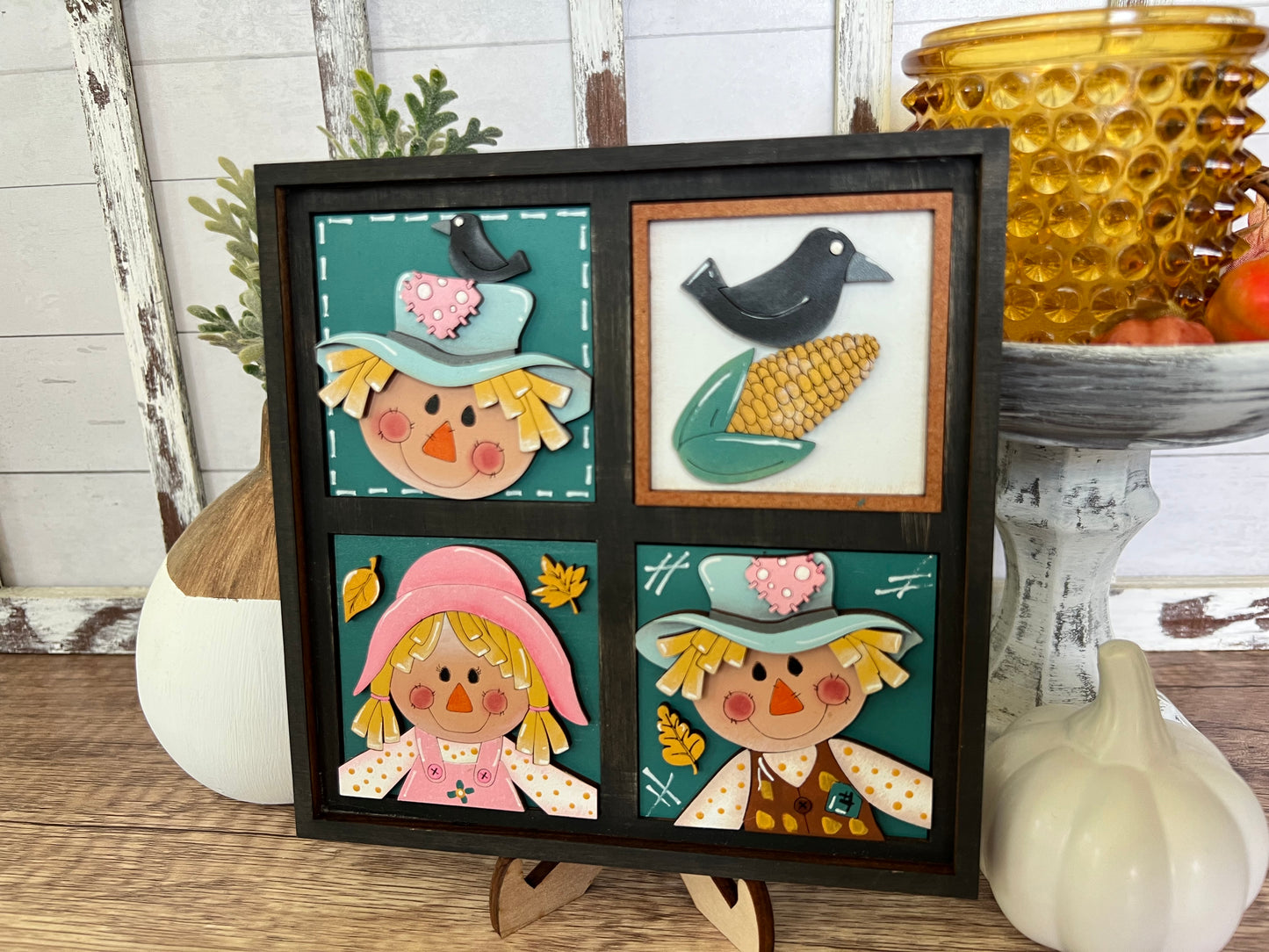 Scarecrow Mini Interchangeable Home Décor Tiles