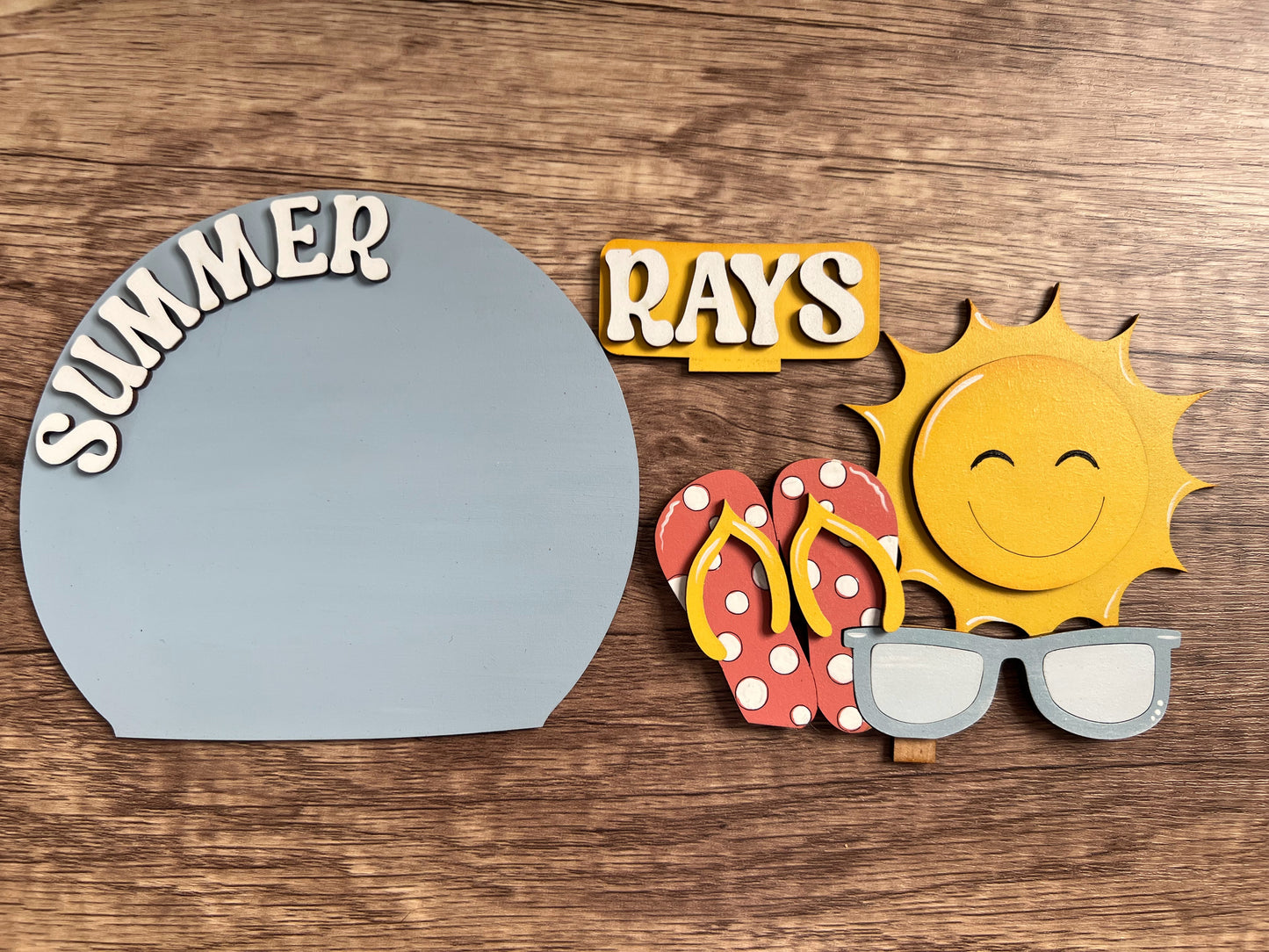 Summer Sunshine Easel Globe Insert | Interchangeable Decor
